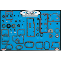 Gasket, Seal and O-Ring Display for Big Twin 5-Speed Transmissions — DRAG SPECIALTIES Display Board, PN 0934-0287