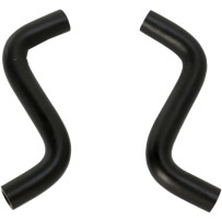 Formed Breather Hoses for Breather Kit — Twin Cam, Black