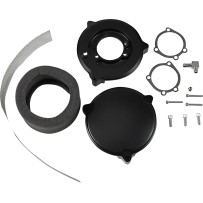 High Performance 6" Dragtron™ II Air Cleaner Kit — 6.00", Black