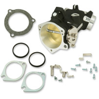 Throttle Hog Cable Operated Throttle Body Kit — 66 mm bore, Black powder coat
