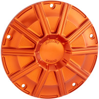 10-Gauge Derby Cover — 5-hole mounting, Anodized Orange