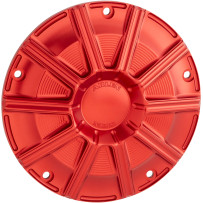 10-Gauge Derby Cover — 5-hole mount, Anodized Red