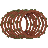 Red Eagle Organic Clutch Friction Plate Set — 7 Pack, Red, P/N 095752A