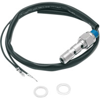 Hydraulic Brake Light Switch — 10 mm (3/8"), M10 x 1.25, Chrome