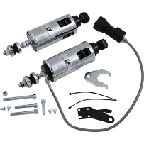 422 Series Shocks with Remote Adjustable Preload — Heavy Duty, 19.90 kg/mm (1117.00 lb/in), Pair, Show Chrome