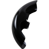 Tire Hugger Front Fender for Dresser — 16–19" wheels, 6-1/4" width, E-coating black