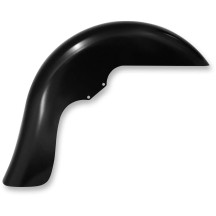 Benchmark Front Fender for Dresser — 6-1/2" fender, 23" wheel fit, raked frame, black e-coat