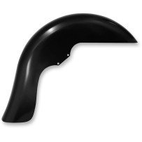 Benchmark Front Fender for Dresser — 6-1/2" fender, 23" wheel fit, raked frame, black e-coat