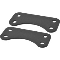 Front Fender Relocation Brackets — 21" front, Black powder-coated