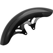 Carbon Fiber 19\" Pro Sport Front Fender — 19\", Black gloss