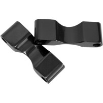 Fender Spacers — 1-1/4" spacers, fits 5-1/2" fenders, 3" bolt spacing, black anodized