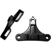 Fender Spacers for Hot/Bagger Legs — 6" fender width, 5/8" mount, Black anodized