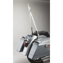 Daggertude Styled Sissy Bar Sticks — 762 mm (30") height, 22.23 cm (8-3/4") width, Chrome