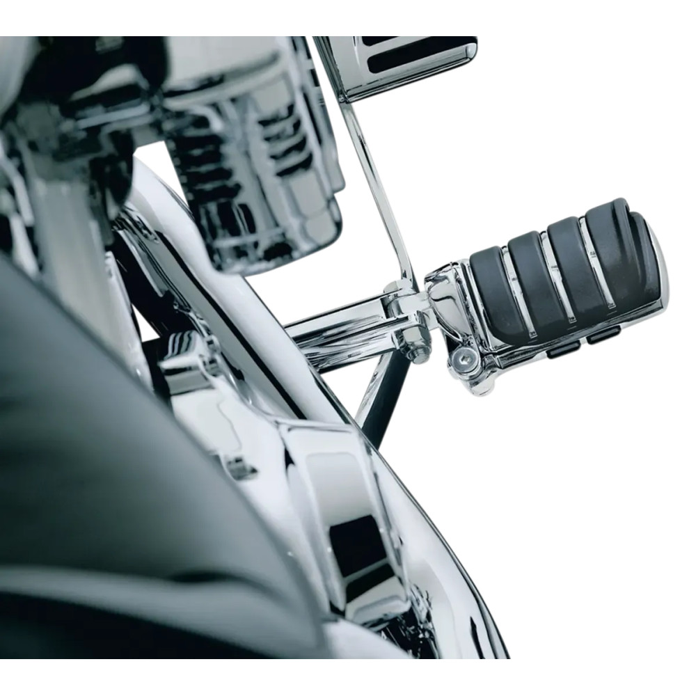 Switchblade™ Foot Pegs — male mount, pair, Black, Chrome