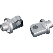 Male-Mount Footpeg Adapters — Chrome, Pair