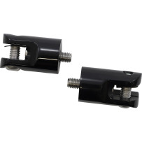 Foot Peg Mounts — 3/8-16 thread, 38 mm (1-1/2") , Black