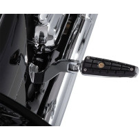 CMX Foot Pegs — Male mount, Black, Chrome