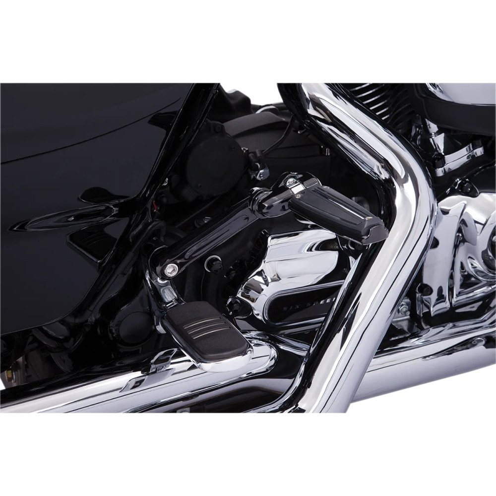 Passenger Peg Mounts — rear, black