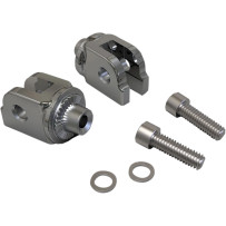 Foot Peg Mount — Driver, Chrome, Pair