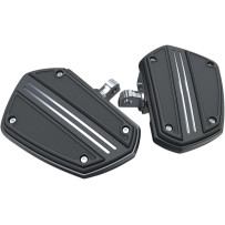 Twin Rail Boards — Floorboard, Driver & Passenger, Black