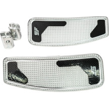 Mini Floorboards — 19.5 cm (7-3/4") length, 7.6 cm (3") width, male mount, silver polished