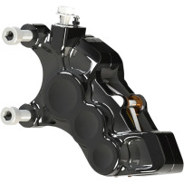 Ness Tech Six-Piston Differential Bore Caliper — 6-piston, 300 mm (11.8"), front left, with ABS, black