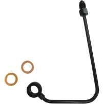 ABS Upper Brake Line Adapter — AN-3 male, Black Pearl