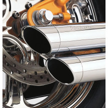 Speedster Slashdown Exhaust System — 2-into-2 system, chrome