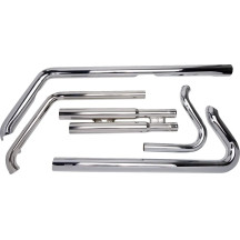Speedster Slashdown Exhaust System — 2-into-2, full system, chrome