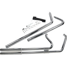 Big Shots Softail Exhaust — 2-Into-2, Chrome