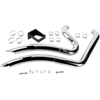 Big Radius 2:2 Exhaust System — 2-Into-2 System, Chrome
