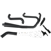 Road Rage 2:1 Exhaust System — 4" muffler, 2-Into-1 System, Black