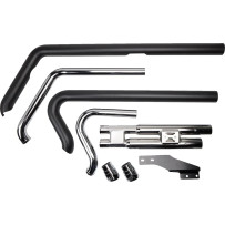 Speedster Slashdown Exhaust System — Black, 2-Into-2 system