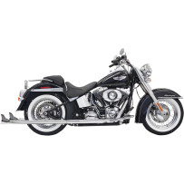True Duals Exhaust System with Fishtail Mufflers — 2-Into-2, 57.2 mm (2-1/4") , Chrome