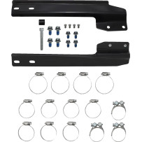 Bad Hombre Dual Exhaust System — 2.5" muffler, 2-into-2 system, Chrome