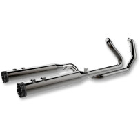 2-into-2 Dominator Exhaust System — 4-1/2" muffler, Black