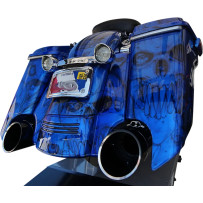 4-1/2" HP-Plus® Slip-On Mufflers — 4-1/2" (11.5 cm) OD, black satin, pair