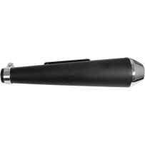 Shorty Megaphone Muffler — 17", 1.75" inlet, matte black