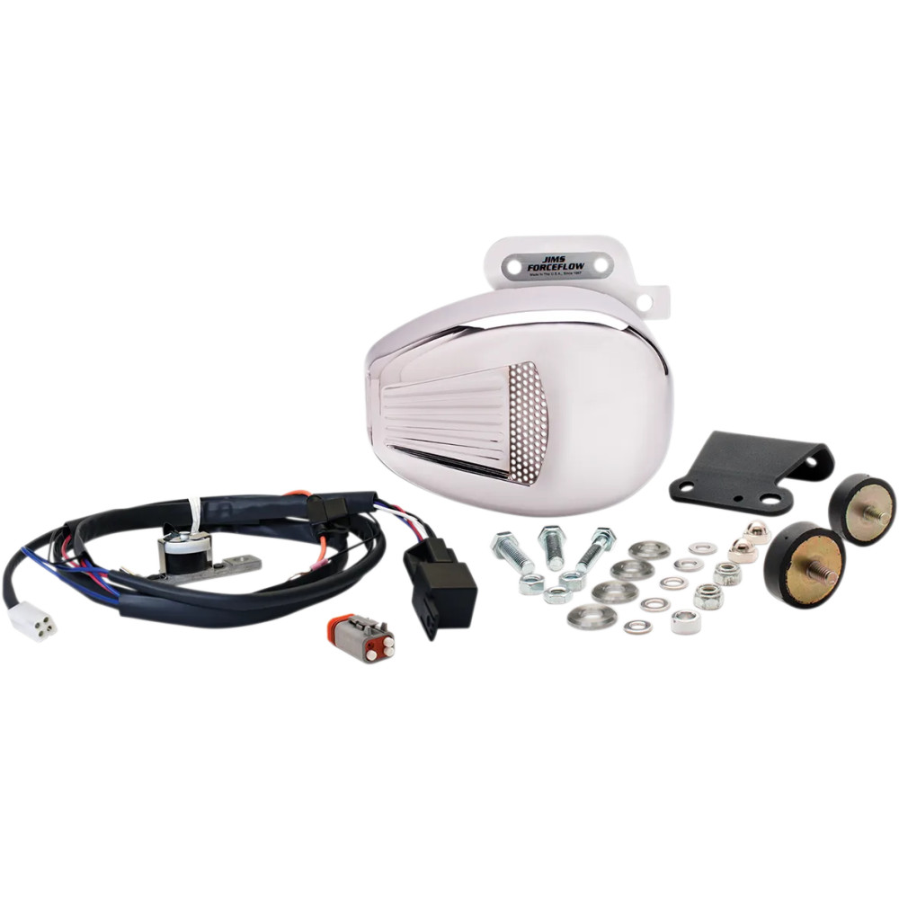 Forceflow Cylinder Head Cooler Kit — Chrome