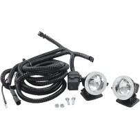 Auxiliary Fog Lights for Trax Running Boards — 63.5 mm (2-1/2"), Chrome, for Harley Davidson®