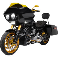 Yellow High Power LED Driving Light Bar — 16 cm, 12V, 18W, bracket mount