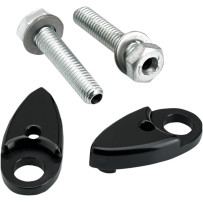 Adapter Plates for Side Rail-Mounted Lights — Side mount, Black, Pair