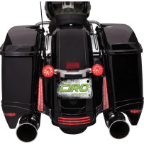 Filler Panel Lights — For Harley‑Davidson, amber and red, rear