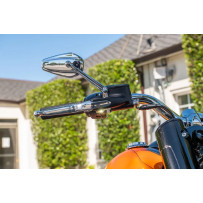 Elypse LED 2-1 Front Turn Signals — Harley Davidson®, billet aluminum, black, amber/white