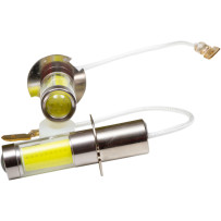 H3 LED Replacement Bulbs — PK22s (H3), 1200 lm, White, Pair