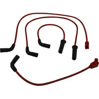 Custom-Fit Spark Plug Wire Kit — 8 mm, 44 cm, 45.5 cm, 77.5 cm, 86.5 cm, Red