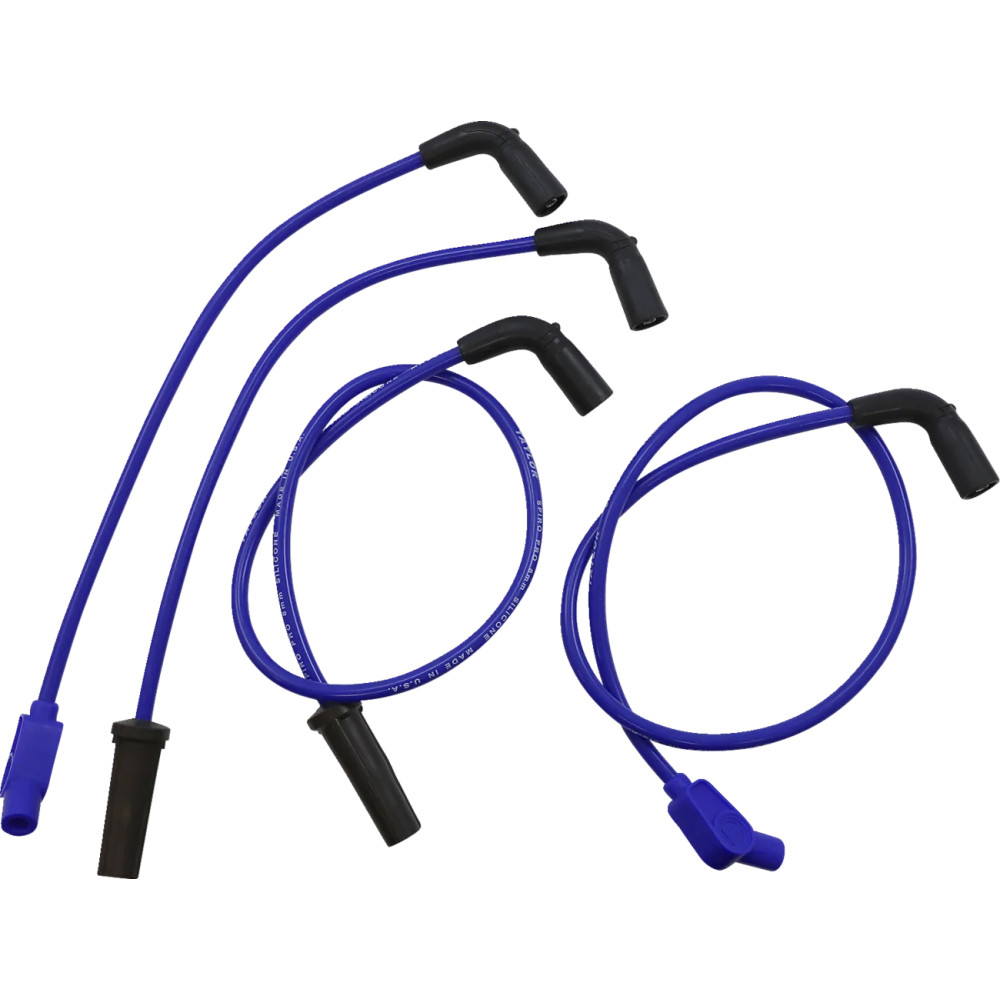 Custom-Fit Spark Plug Wire Kit — 8 mm, 44–86.5 cm, Blue