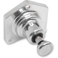 Solenoid End Cover with Starter Button — 1.8 kW, Chrome
