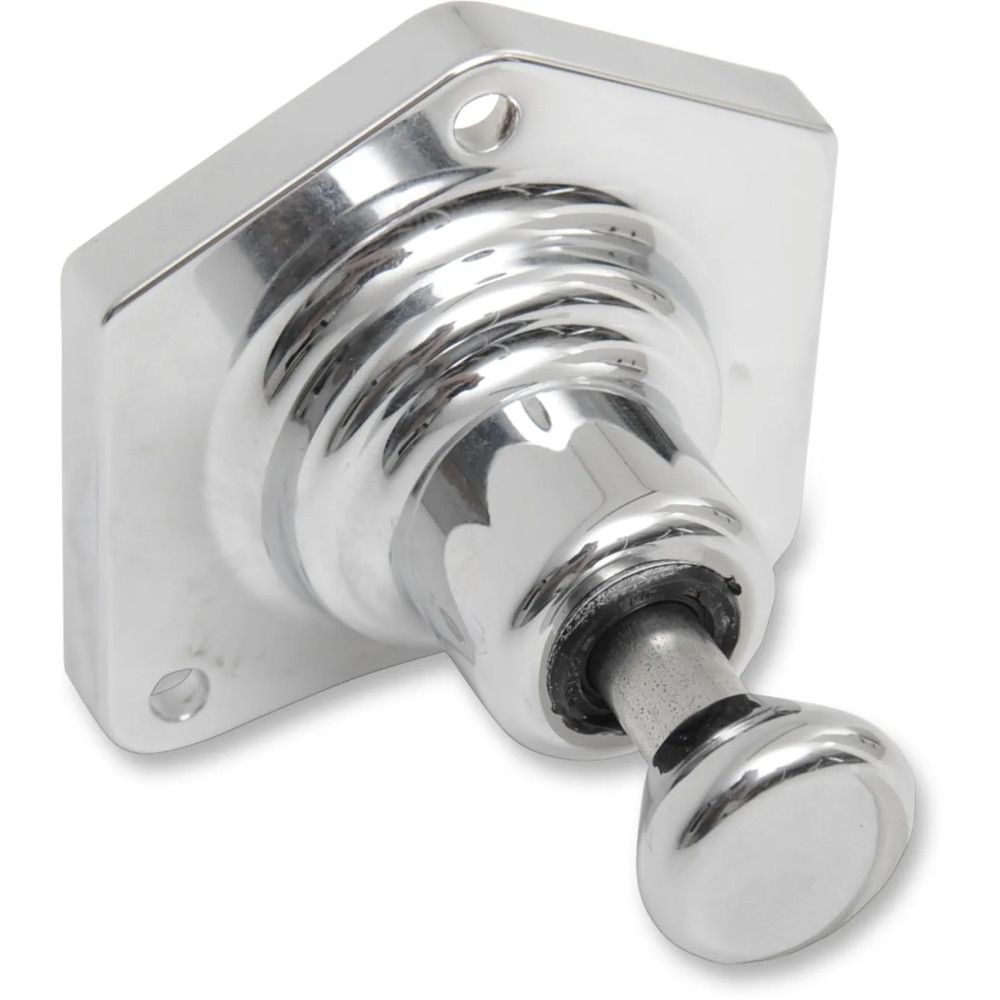 Solenoid End Cover with Starter Button — 1.8 kW, Chrome