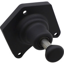 Solenoid End Cover with Starter Button — Black, 1.8 kW